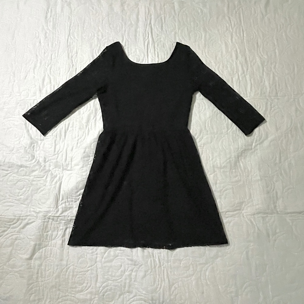 Black Lace Blouse Top, Love Reign Size Large